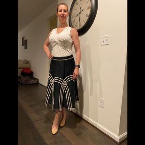 Dark blue long skirt